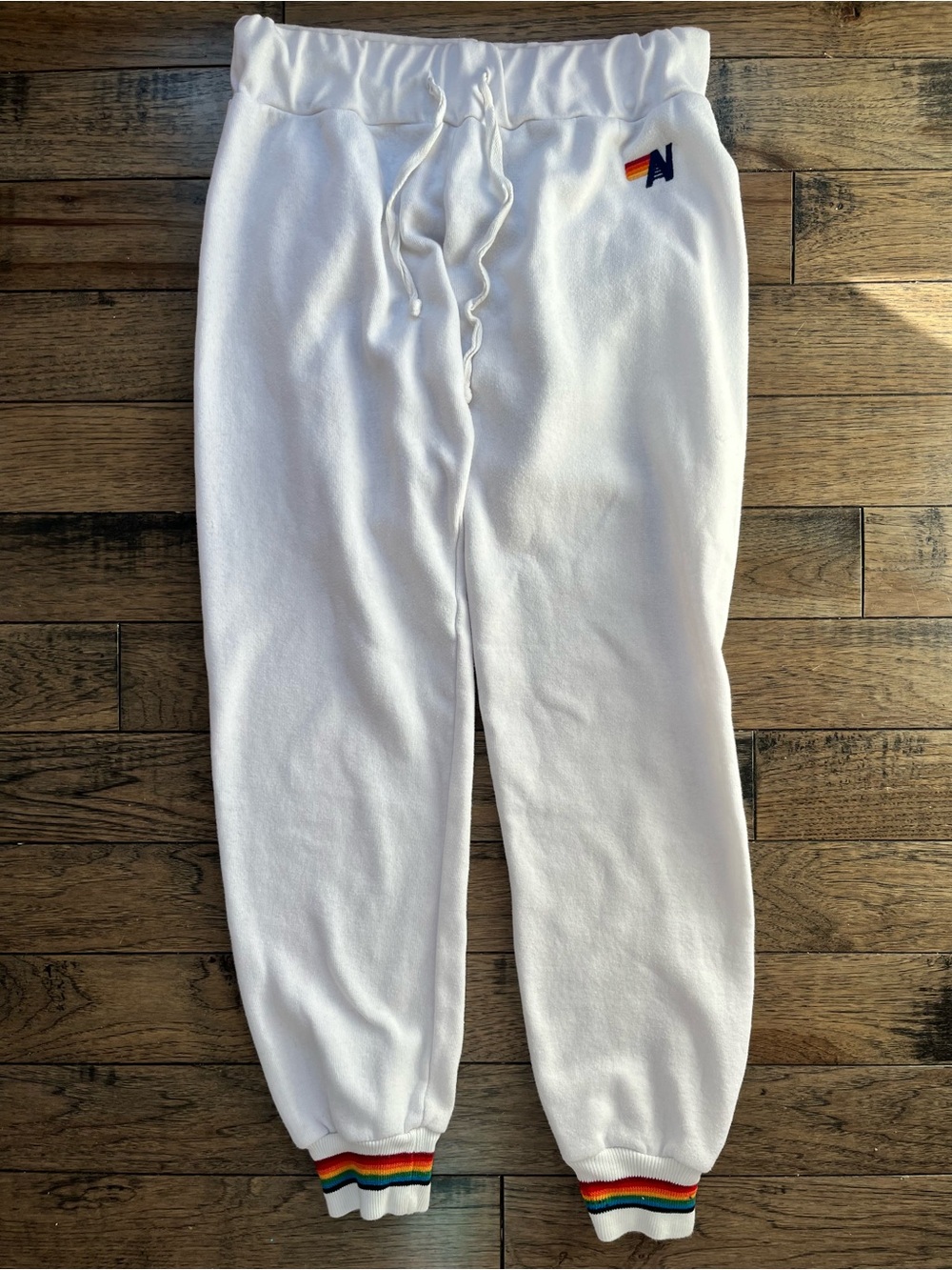 Aviator nation white sweatpants sz S in great condition